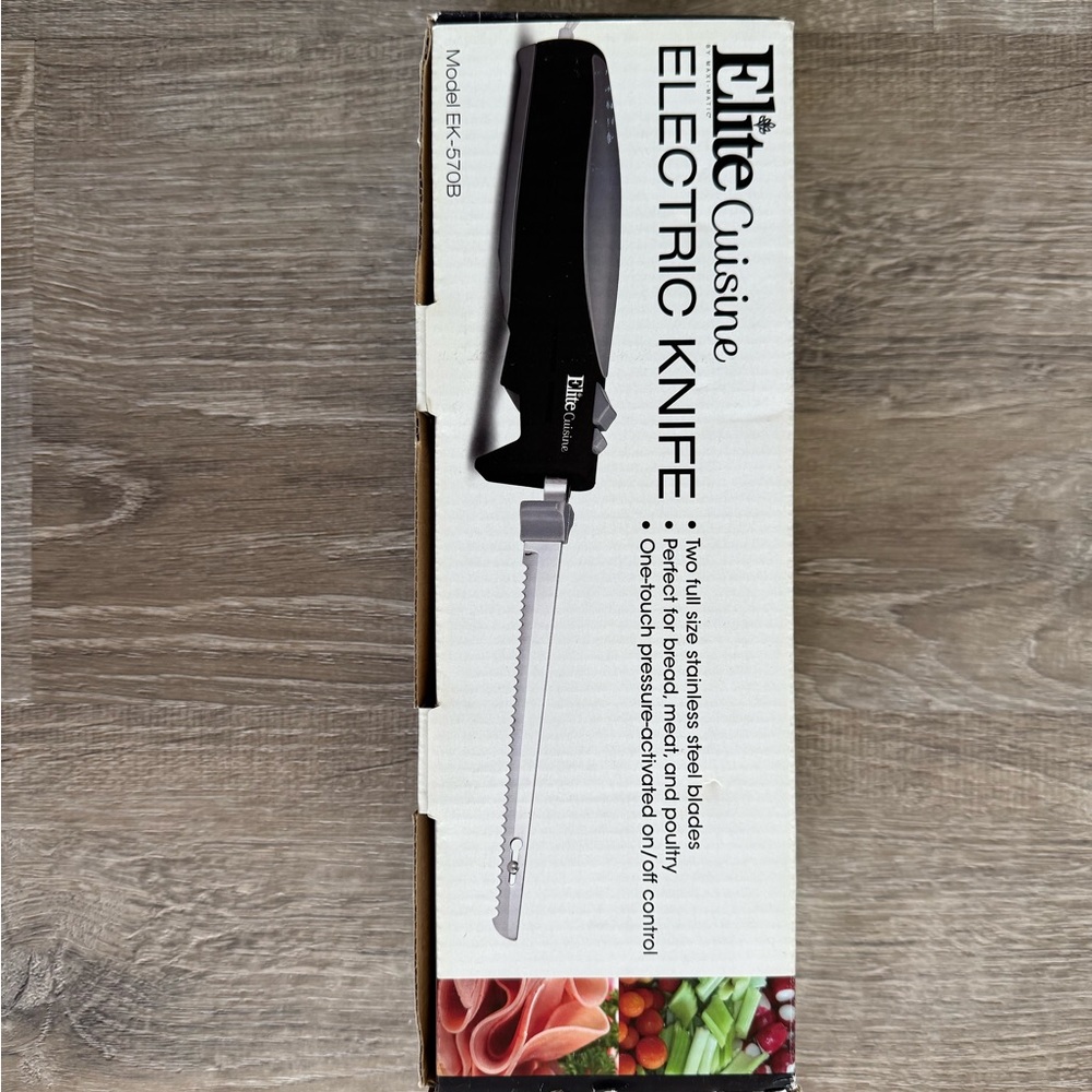 Black Electric Knife - Precision Slicing